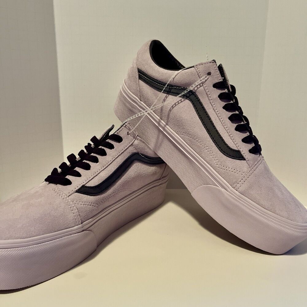 Vans Old Skool Stackform Shoes Sneakers Mens 10 Lavender Purple‎ Suede Skater